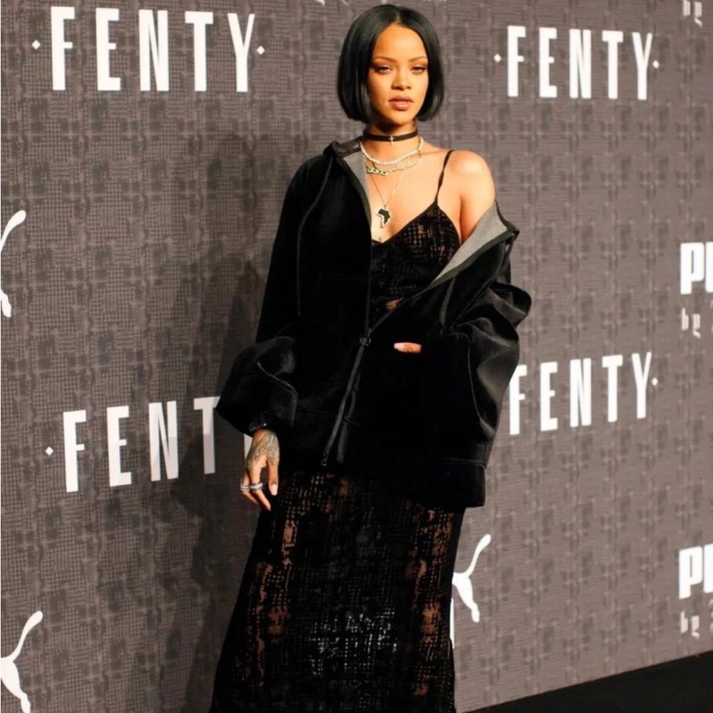 Fenty x Puma Sheer Custom Cami Slip Dress